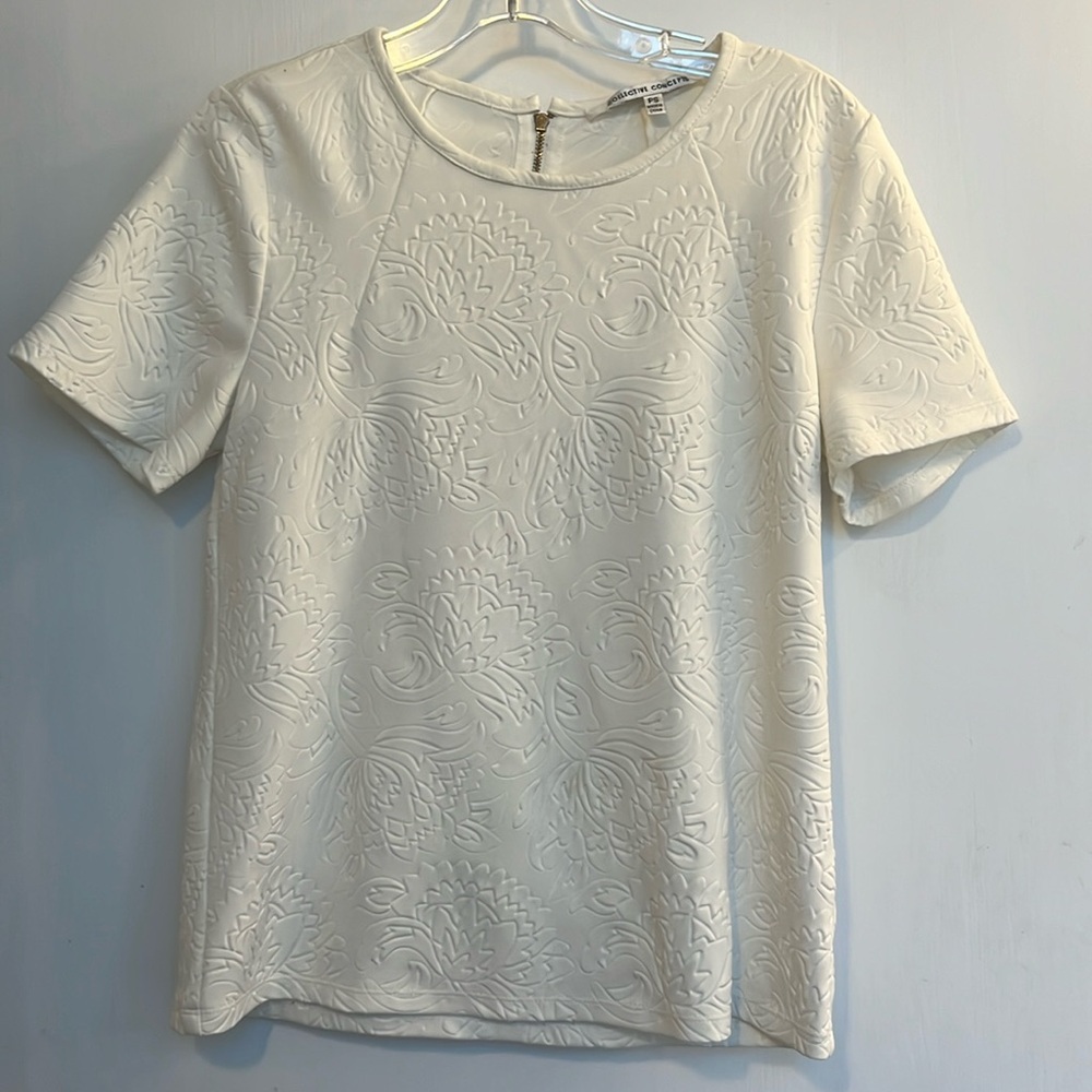 Collective Concept white textured shirt